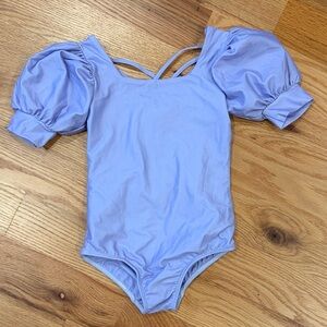 Cheeky Plum Light Purple Puff Sleeve Leotard